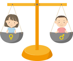 Vector illustration of SDGs, Gender Equality