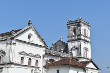 Fototapeta premium Archaeological museum in goa near Basilica of bom jesus church