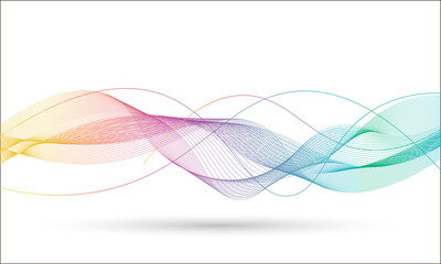 wavy line background with rainbow colors, suitable for backgrounds, presentations, wallpapers, covers, and others