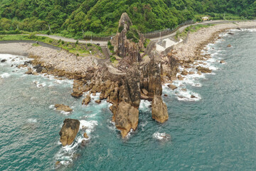 高知県室戸市　鹿岡の夫婦岩