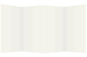 Blank folded brochure. vector illustration