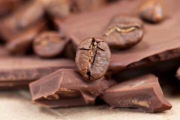cocoa food, photo with ingredients, close up
