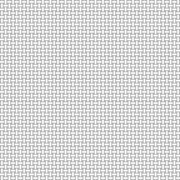 black line basket weave seamless vector pattern