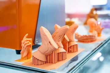 3d printed shoe figure close-up