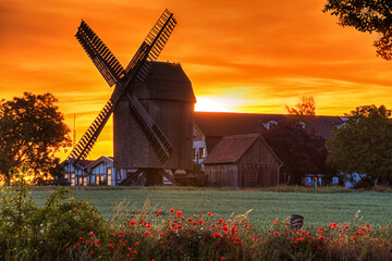 Sonnenaufgang hiter der Mühle