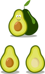This funny avocado is ready to cooperate with you.