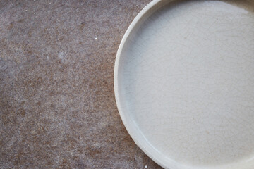 Pottery studio The process of creating pottery. The master ceramist works in her studio. workplace of potter