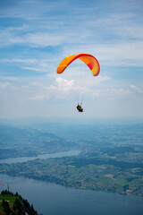 Vistas desde la cima del monte Rigi en los alpes Suizos