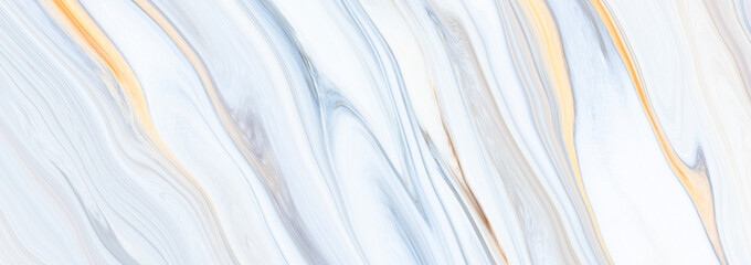 Fototapeta premium Marble rock texture blue ink pattern liquid swirl paint white dark that is Illustration panorama background for do ceramic counter tile silver gray that is abstract waves skin wall luxurious art ideas