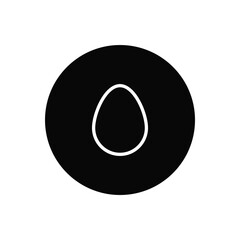 Egg icon vector. Food sign