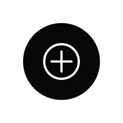 Plus icon vector. Add sign