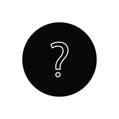 Question icon vector. Help sign