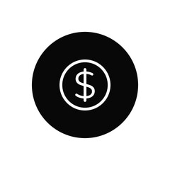 Dollar icon vector. Money sign