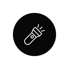 Flashlight icon vector. Torch sign