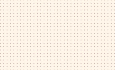 Grid paper. Dotted grid on beige background. Abstract dotted transparent illustration with dots. White geometric pattern for school, copybooks, notebooks, diary, notes, banners, print, books