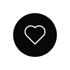 Heart icon vector. Love sign