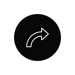 Right arrow icon vector. Right arrow sign