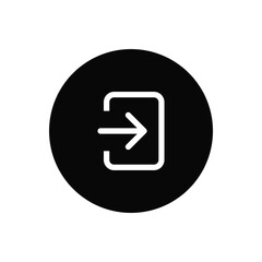 Enter icon vector. Login sign