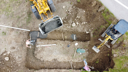 scavo costruzione edilizia edile lavoro 