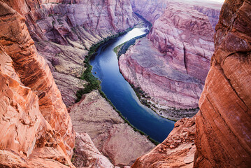 Panoramic view of the Grand Canyon. Glen Canyon. Canyon Travel Lifestyle adventure.