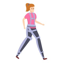 Fototapeta na wymiar Futuristic exoskeleton icon. Cartoon of Futuristic exoskeleton vector icon for web design isolated on white background