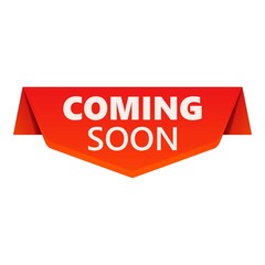 Coming soon alert icon. Cartoon of Coming soon alert vector icon for web design isolated on white background