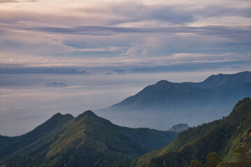 Fototapeta premium mountains and clouds