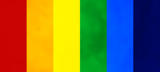 PRIDE MONTH banner on gradient rainbow background. LGBT flag. Template design, vector illustration. Love wins. Colorful symbols. Gay pride collection