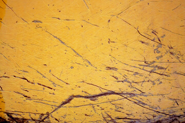 heavy metal yellow background rusty paint industrial construction machine texture