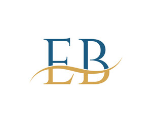 Initial letter EB, EB letter logo design