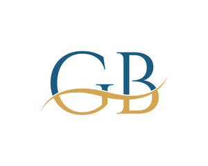 Initial letter GB, GB letter logo design
