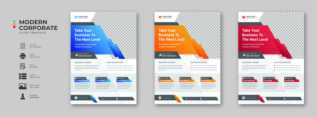 Corporate business digital marketing agency flyer design