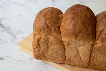 Close up a loaf of bread