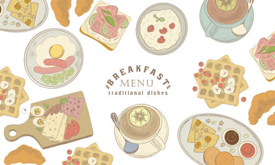 Breakfast menu cover