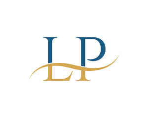 Initial letter LP, LP letter logo design