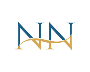 Initial letter NN, NN letter logo design