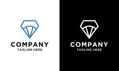 Diamond Jewelery Logo Design Vector Template