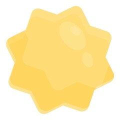 Sun icon. Cartoon of Sun vector icon for web design isolated on white background