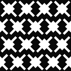 Fototapeta na wymiar Black background and crossed shape. White color shapes in vector.