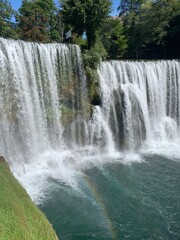 Beautiful waterfall in the nature 