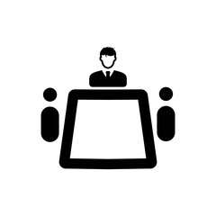 Business meeting icon