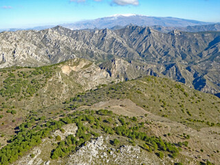 Mountains above Otivar in Spain	