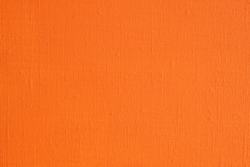 Blank orange  linen canvas texture background, art and design background. 