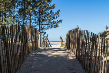 Board walk leading to Wells next the Sea beach