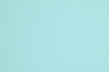 Blank turquoise  linen canvas texture background, art and design background.
