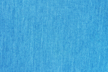 Beautiful blue denim fabric, background, top view