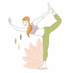 YOUNG GIRL DOING YOGA PILATES  RELAX RESPIRATORY TECHNIQUE MUSCLE STRETCHING
GYMNASTICS VECTOR ILLUSTRTATION SPORT