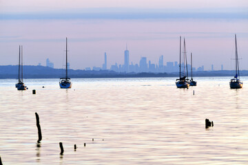 Solar eclipse sunrise