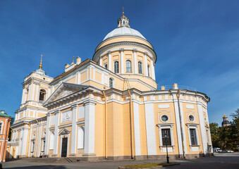Fototapeta na wymiar Trinity Cathedral of Alexander Nevsky Lavra, St. Petersburg, Russia