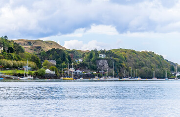 Naklejka premium A view towards Ardantrive Bay from at Oban, Scotland on a summers day